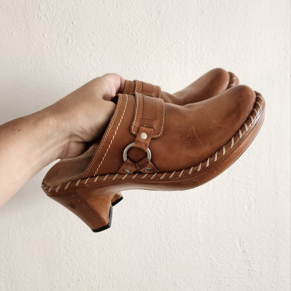 Frye Charlotte Womens Leather Clogs